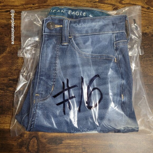 American Eagle Jeans 00 Dream Jegging Tummy Control Super Hi Rise Stretch Denim - Picture 14 of 14